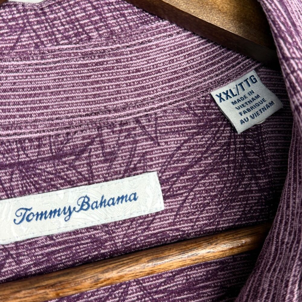 Tommy Bahama Purple Tropical Polo XXL - Picture 6 of 10